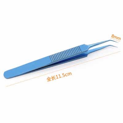 Pinzas para plantar cabello de aleación de titanio, herramienta de instrumento para implante de cabello: C
