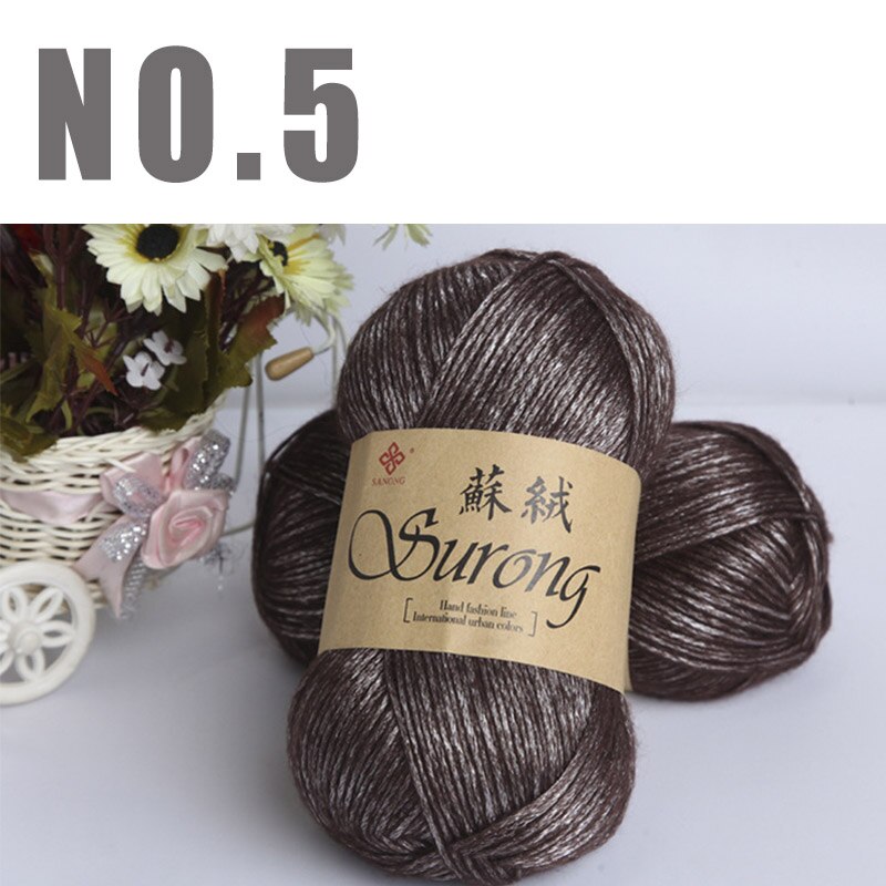 Fils à tricoter en coton, 1kg, fil en laine épais pour tricoter, Crochet, couture, écharpe, bricolage à la main: NO5 coffee yarn