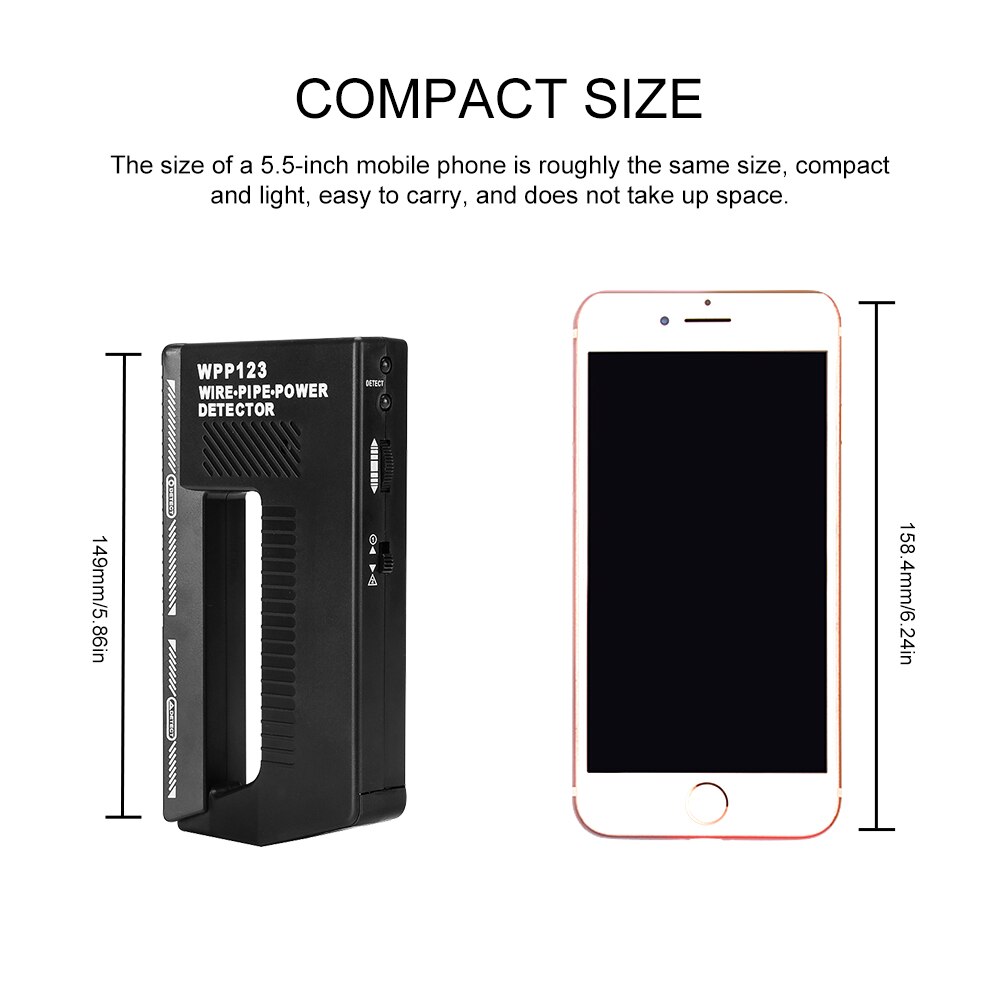 WPP123 Muur Scanner Muur Metalen Detector Sensor Voor Vinden Metalen Hout Studs Ac Draad Metalen Detectie