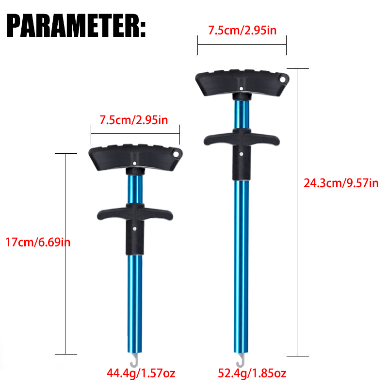 Herramienta removedora de anzuelos de pesca, removedor de señuelos de pesca, separador de anzuelos de tubo de aluminio, Extractor portátil de anzuelos