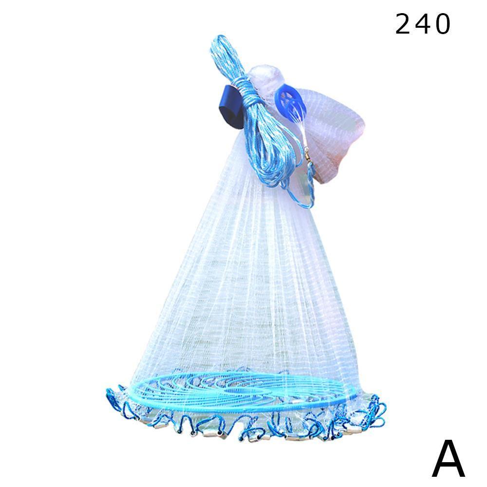 Hand Throw Net American Style Finefish Cast Net Fishing Tool USA Gill Fishing Throw Outdoor Cast Catch Net Network net Net K4Q0: monofilament240