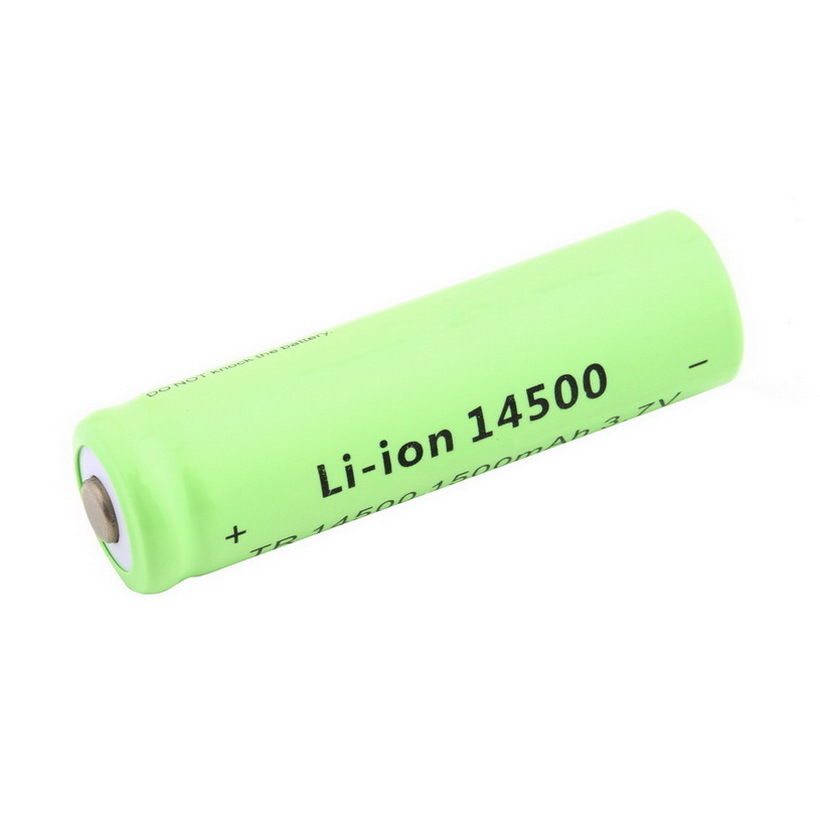 3,7 V 1500mAh TR 14500 batería recargable DE iones DE litio para linterna