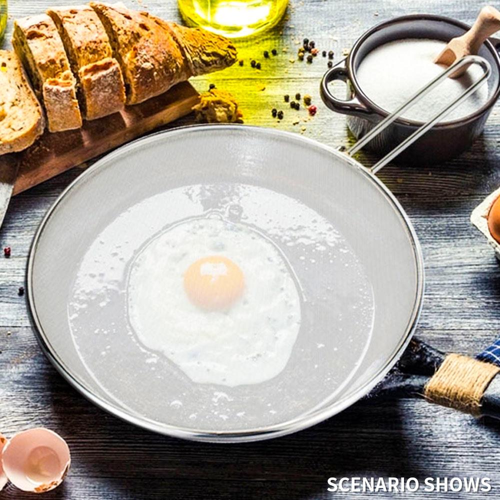 25/29 Cm Splash Guard for Pans Gadget Cooking Practical Spill Stopper Cover Anti-Overflow Lid Convenient