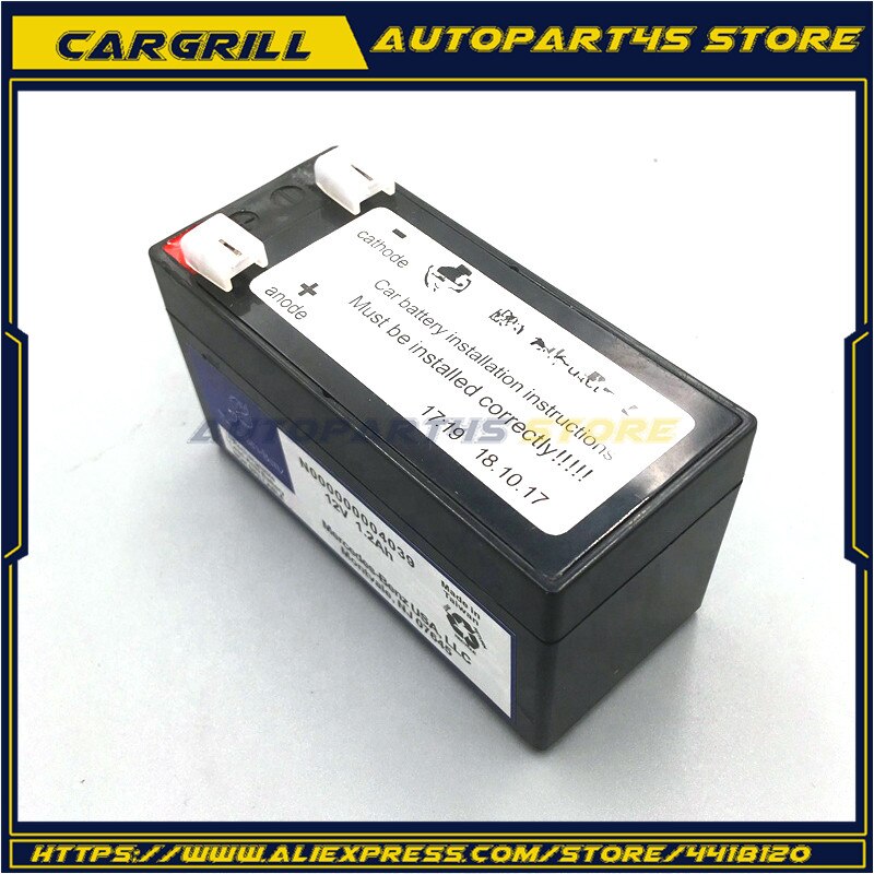 N000000004039 Batteria Ausiliaria 12V 1.2ah per Mercedes-Benz CL ML R S-CLASS
