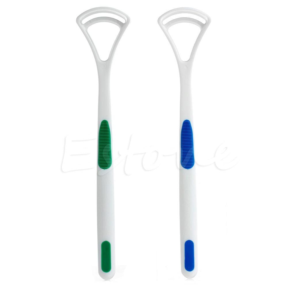 2 pièces soins dentaires oraux nettoyer loin mauvaise haleine langue nettoyant brosse grattoir poignée brosses à dents