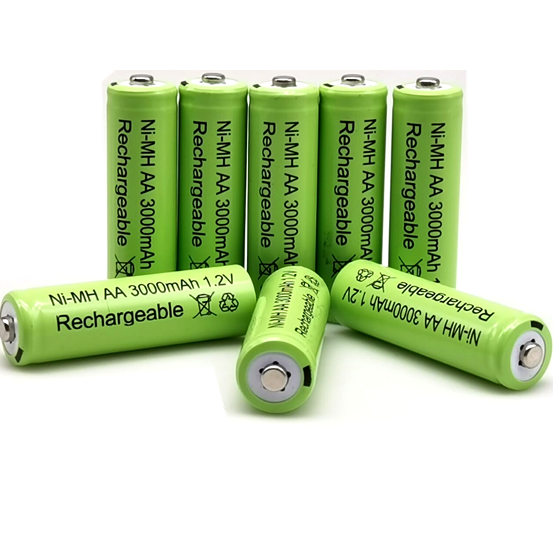 AA 1,2 V 3000mAh NiMH 1,2 V Akkus Grün Batterie Garten Solar Lampe LED Taschenlampe Laterne Lampe Taschenlampe