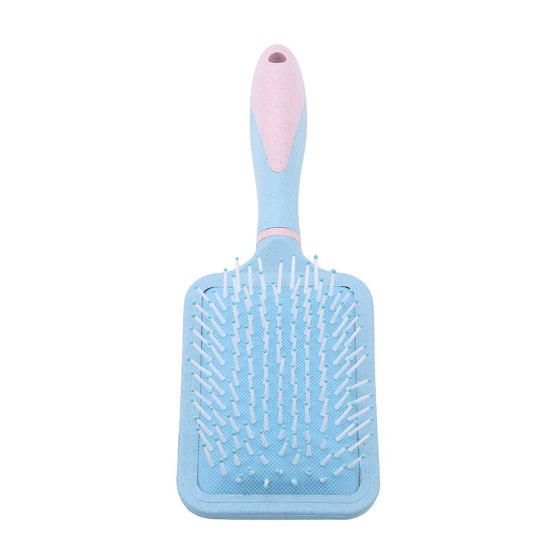 Palha de trigo escova de cabelo profissional almofada cabelo massagem pente palha escova massagem estilo do cabelo almofada de ar plana pente quadrado