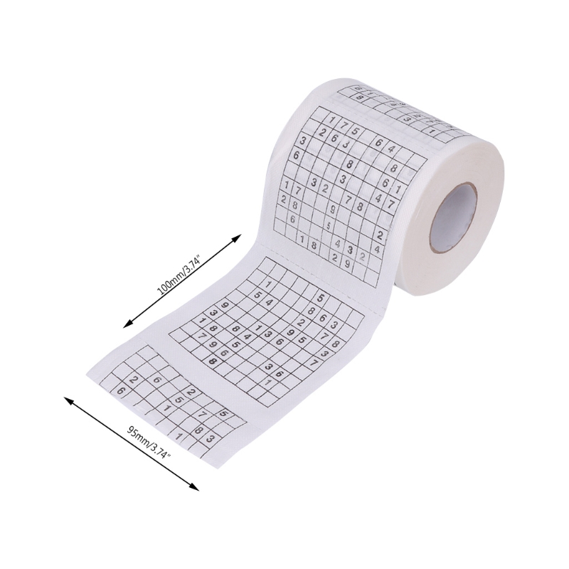 Kestävä sudokupainettu pehmopaperi pehmopaperi wc-paperi veden imeytyminen ihoystävälliset paperipyyhkeet hauska peli hauska käytännöllinen myös