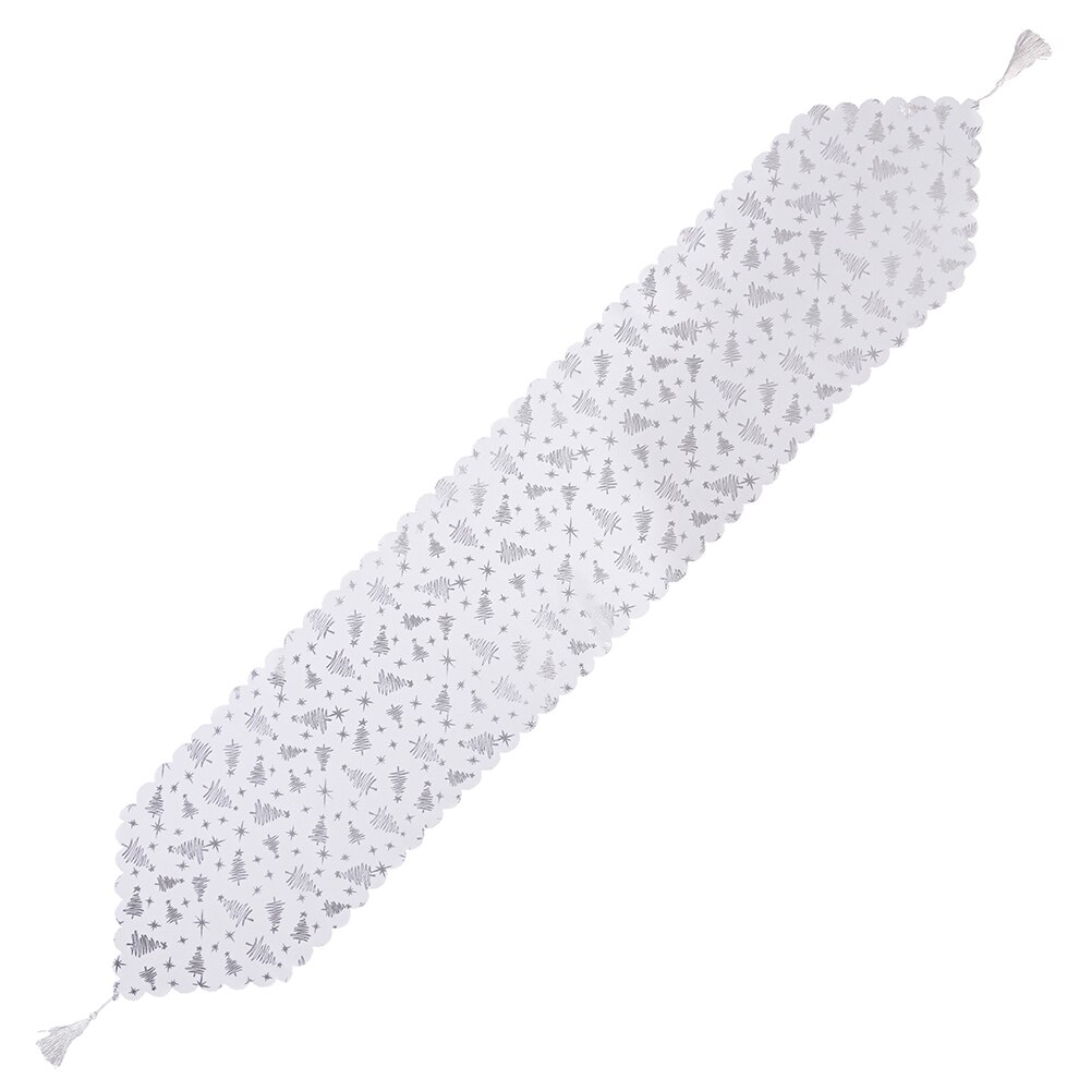 Kreative Weihnachten Dekorative Tisch Läufer Kreative Gestrickte Stoff Tisch Läufer Quaste Weihnachten Restaurant Tischdecke Matten: E