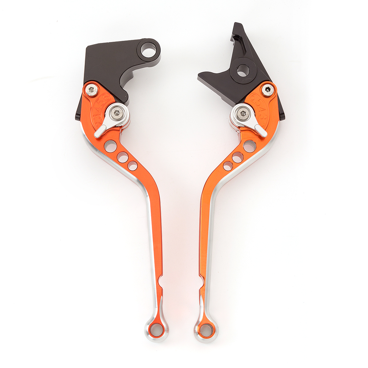 CNC Aluminum Motorcycle Accessories Brake Handle Clutch Lever Handles For Honda Grom 150: Orange Sliver