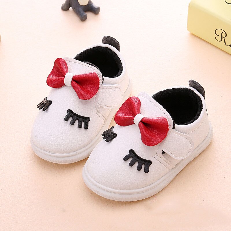 0- 2 Year 1 Year Baby Girl Shoes 2 Year Baby Casual Shoe Newborn Girl Butterfly-Knot Toddler Shoe Infant Cork Shoe