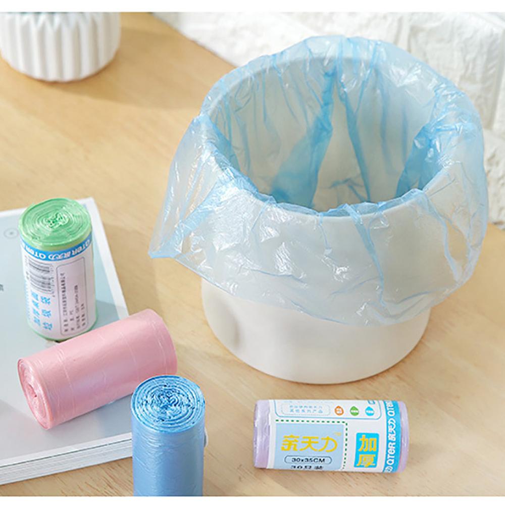 Bolsas de basura pequeñas desechables para cocina, bolsa de basura de plástico Biodegradable, contenedor de almacenamiento de basura, productos de limpieza 15