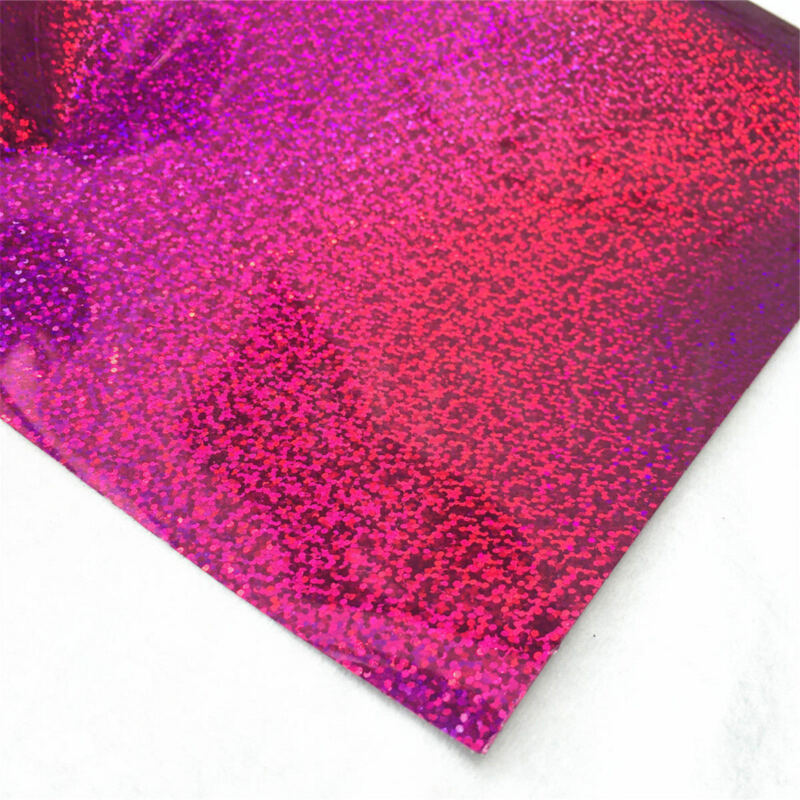 A4 Sheet Pvc Sparkle Glitter Iron-On Warmte Pers Overdracht Vinyl Film T-shirt 1/8X: rose red