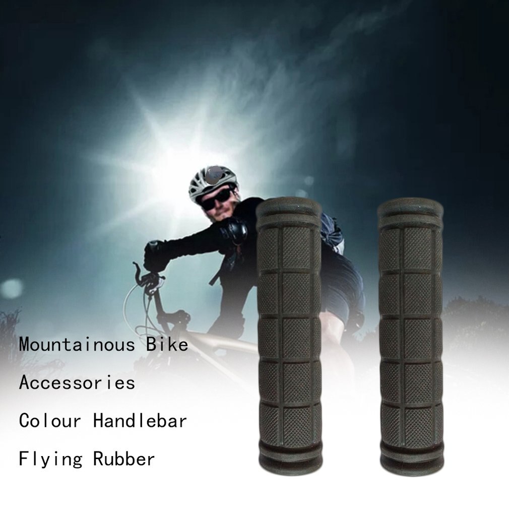 Bike Handlebar Grips Ergo Rubber Cycling Bicycle Grips Ergonomic Shape and Vibration/Shock Absorbent Rubber Grips