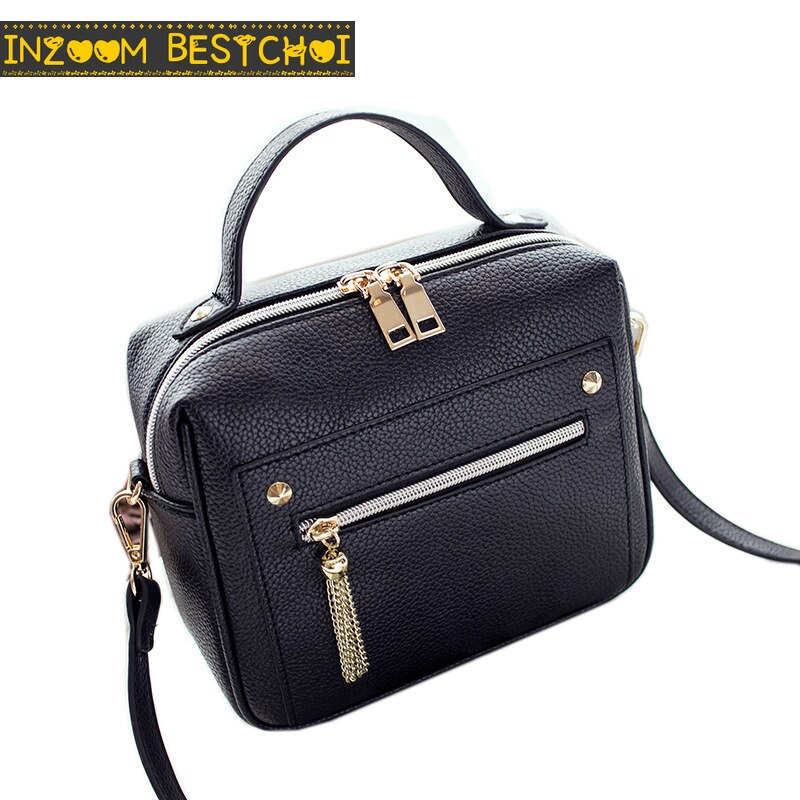 Femmes nouvelle en cuir Pu solide femmes sacs à main dames épaule messager sac à provisions décontracté Bolsos Mujer Bolsa Feminina