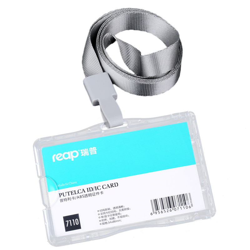 Reap 7110 negocios ID/IC/placa tarjeta funda, soporte tranluscent tarjeta para la empresa de la Oficina de la escuela exposición uso con cordón: 7110gary