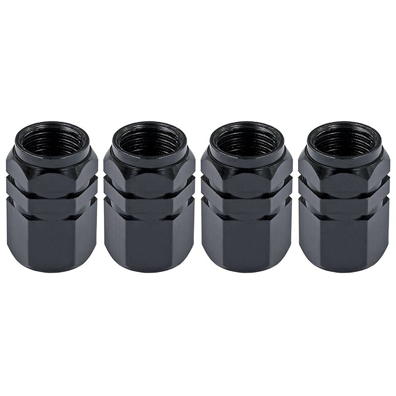 48Pcs Valve Stem Caps Car Tyre Valve Stem Covers Caps, 24Pcs Silver & 24Pcs Black