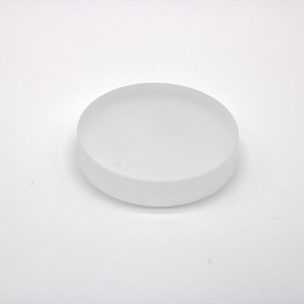 Placa de vidrio borosilicato de diámetro 60mm y 8mm de espesor