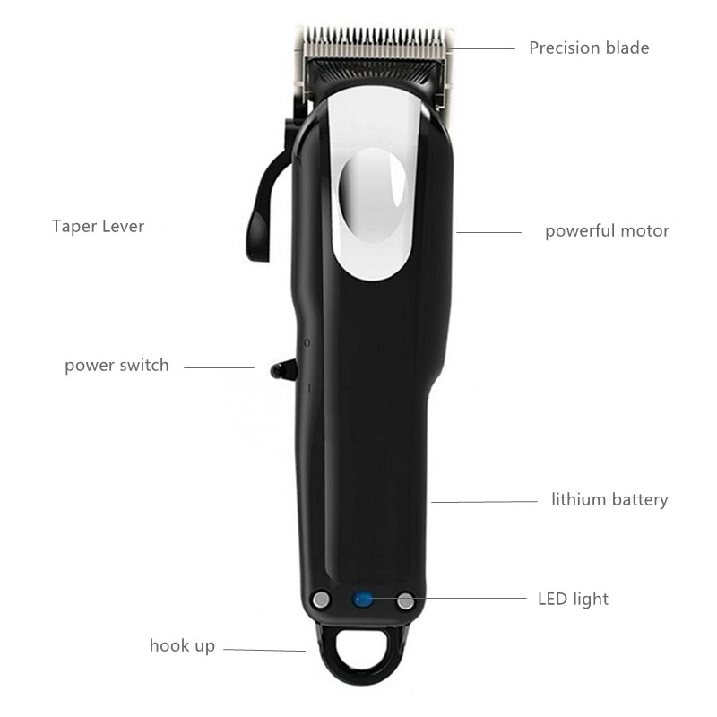 Adjustable hair clipper cordless electric hair cut machine hair trimmer magic blade rechargeable
