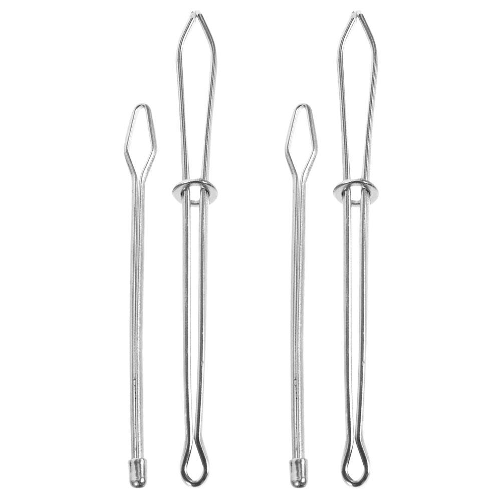 4 pcs Belt Threader Sewing Accessories Needle Drawstring Tool Metal Elastic Cord Guide DIY Handicraft Helper