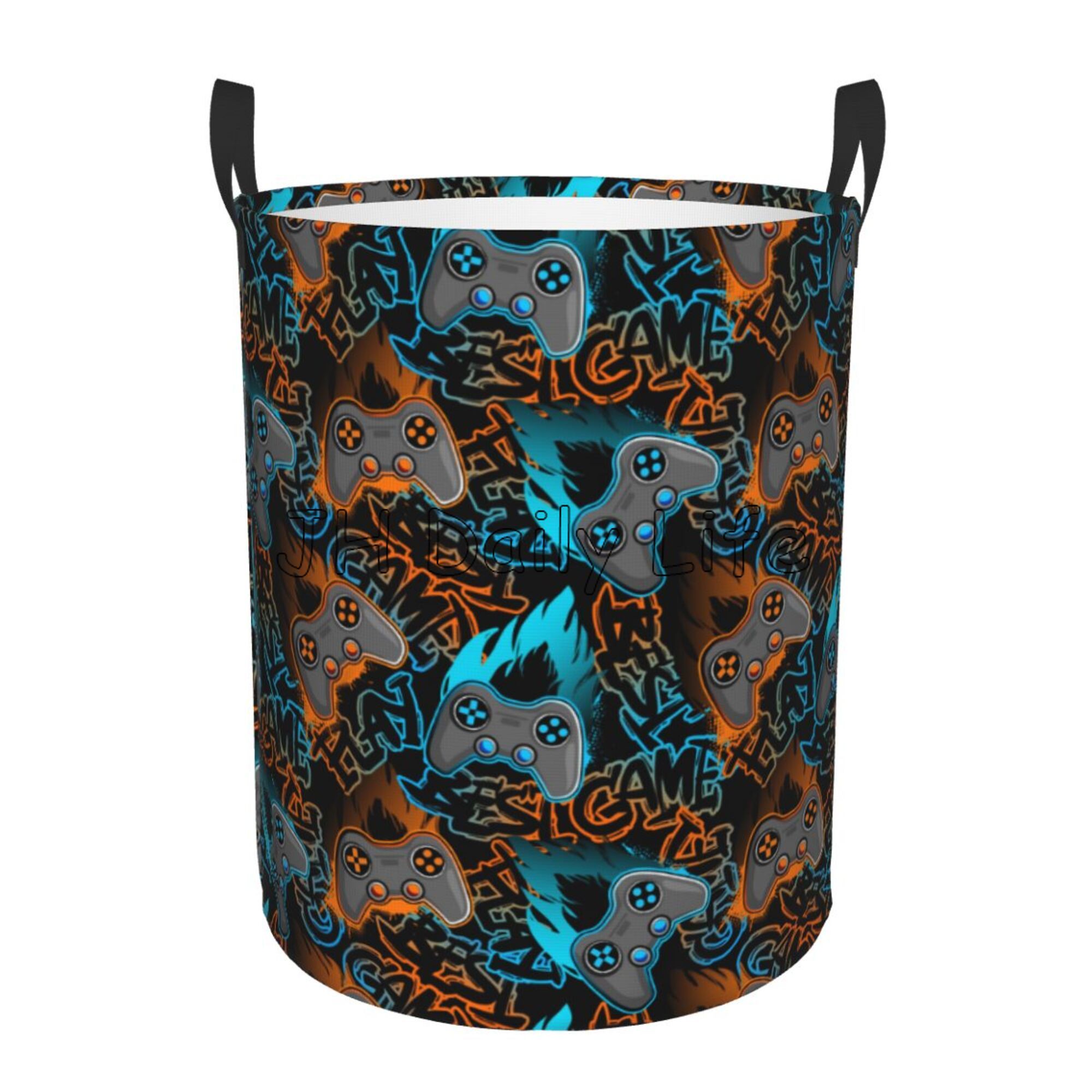 Gamer Wasmand Mand Gaming Opbergmand Gamecontroller Speelgoed Kleding Organizer Bin Waterdichte wasmand voor jongens: XXL / Light Grey