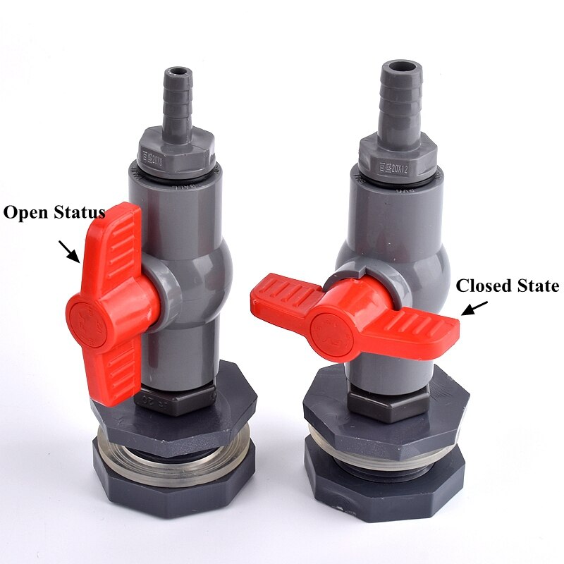 1 ~ 3Set 1/2 "3/4" Tot 8 ~ 16Mm Pvc Diy Aquarium Connector Aquarium Inlaat water Afvoer Slang Pagode Joint Water Tank Klep Fittings