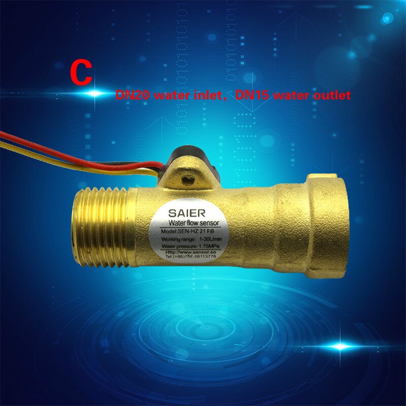 Water Flow Sensor Switch Flow Meter For Industrial turbine flowmeter water flow sensor Brass water flow sensor Turbine meter