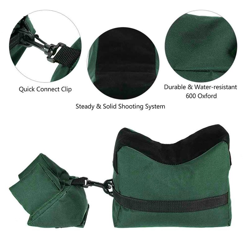 Portable Sport Front Rear Rest Bag Set Unfilled Stand