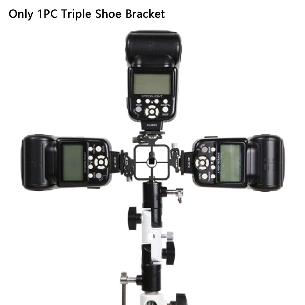 Videozubehör, beleuchtung, audiorecorder, dreifachblitzschuhhalterung aus aluminiumlegierung, tragbar, praktisch, kamerahalterung, mikrofonhalter