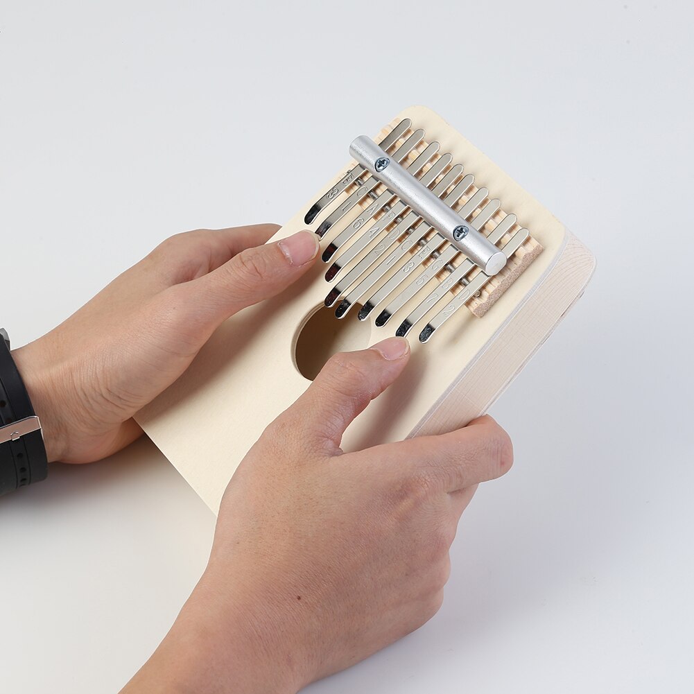 Beginner 10 Keys Kalimba DIY Kit Basswood Thumb Piano Handmade Set w/o Tuner Children Handmade Set Musical Instrument