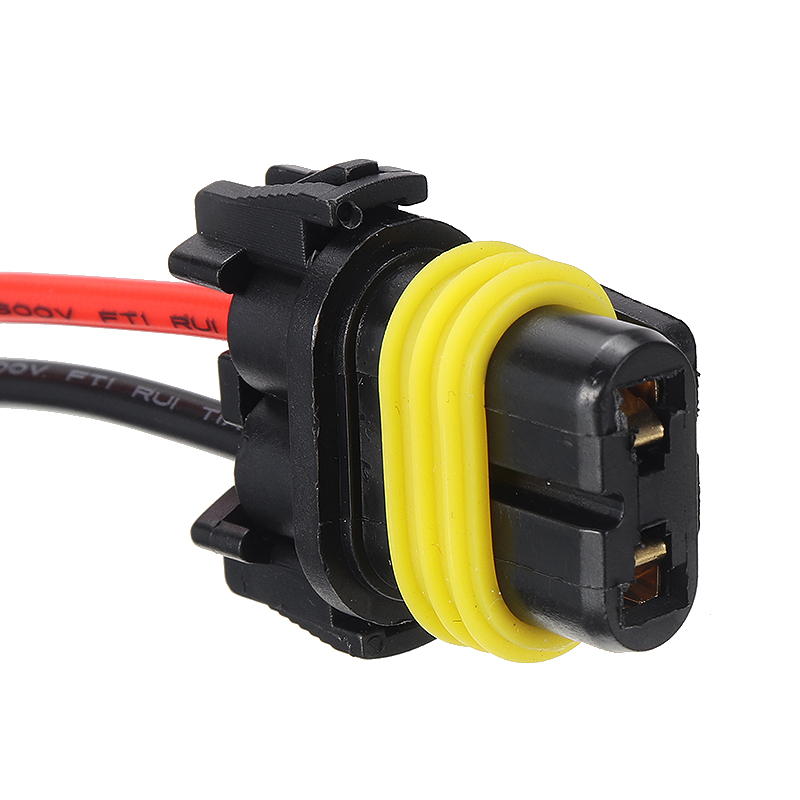 Mayitr 2pcs Headlight Socket Adapter Wire Harness Extension Plug Connector For Headlight Day-time Running Lamp Parts