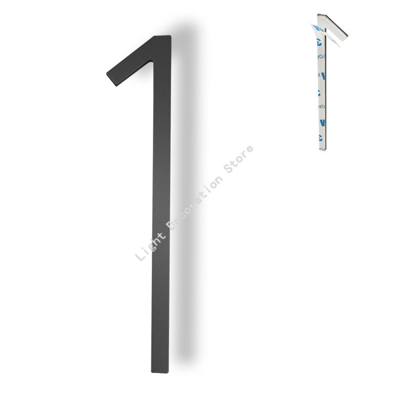 Número de casa autoadhesivo de acero inoxidable, señal de dirección negra de 0-9 letras, placas de puerta grandes y modernas, números para el hogar y exteriores, 5 pulgadas/12,5 cm: Beige