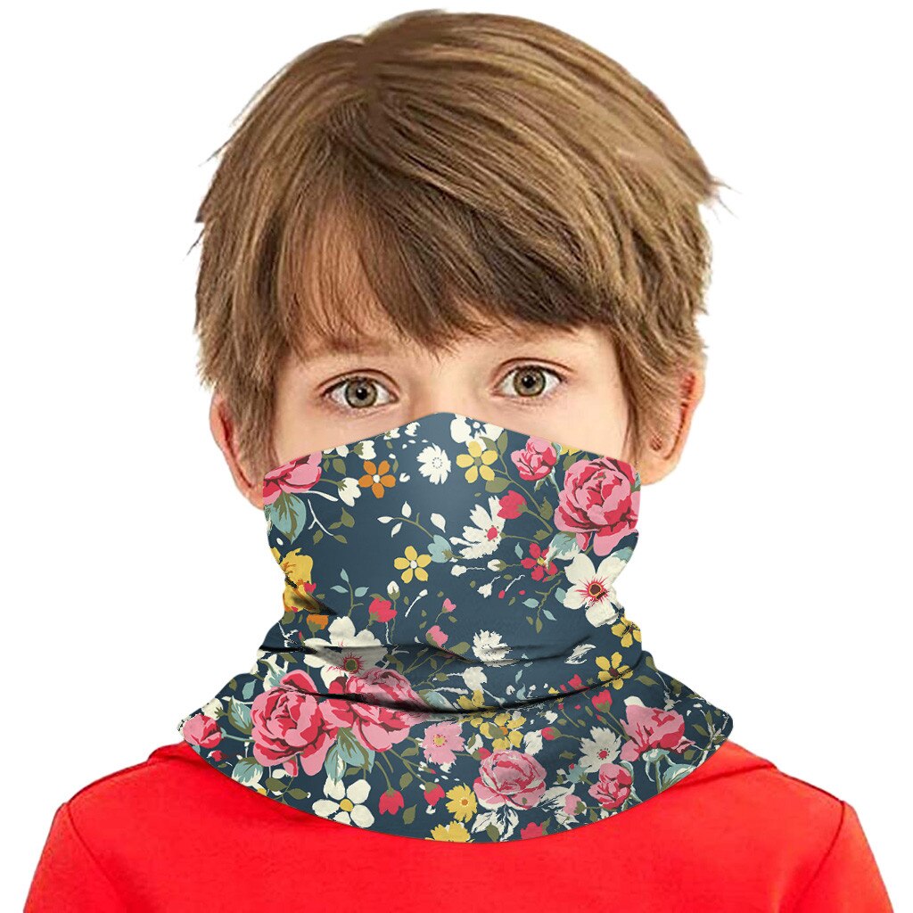 Multifunctionele Hoofd Sjaal Neck Cover Voor Jongens Meisjes Zon Bescherming Bandana Hoofddoek Rijden Ring Wraps Wasbare Fietsen
