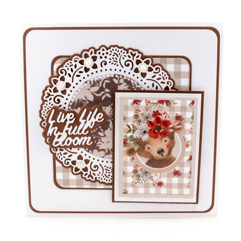 Flowers Border Frames Metal Cutting Dies Flowers&Frames Die Cuts For Card Making DIY Scrapbooking Embossed Crafts Cards