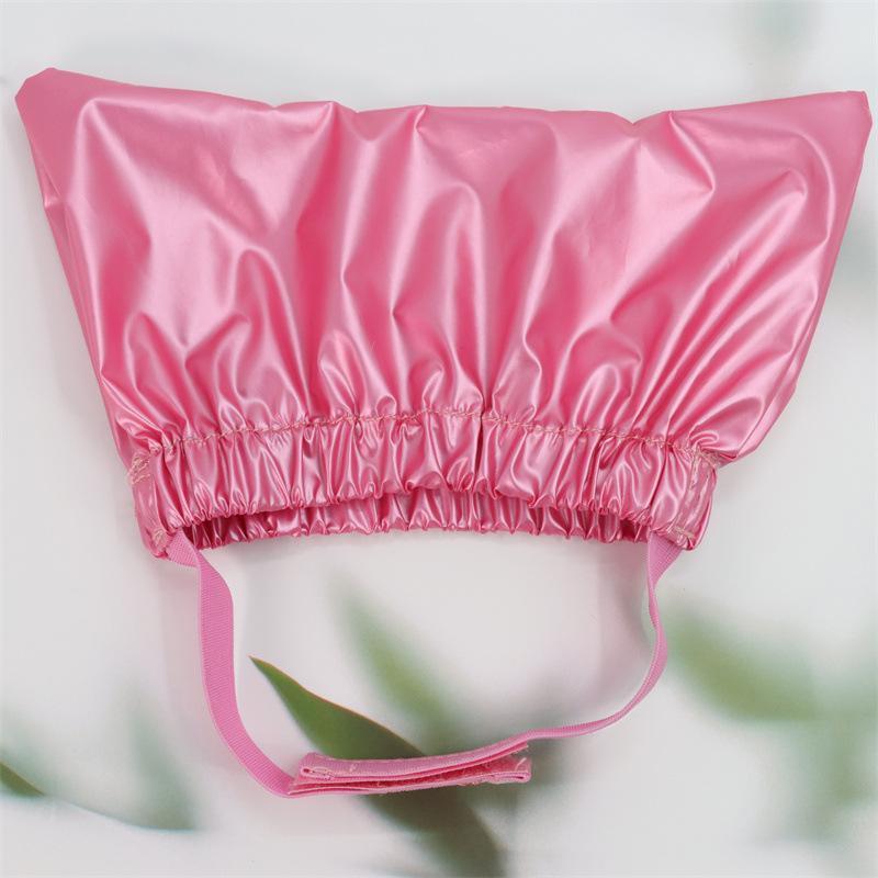 Bath Shower Cap For Cat Bathing Anti-ear Water Hood Pets Waterproof Cap Adjustable Ear Proof Bath Hat Cap Pet Grooming Supplies: S rose Red