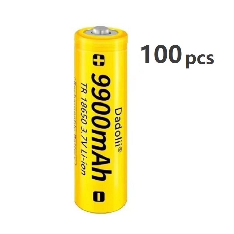 18650 battery 3.7V 9900mAh rechargeable lithium battery for LED flashlight flare battery