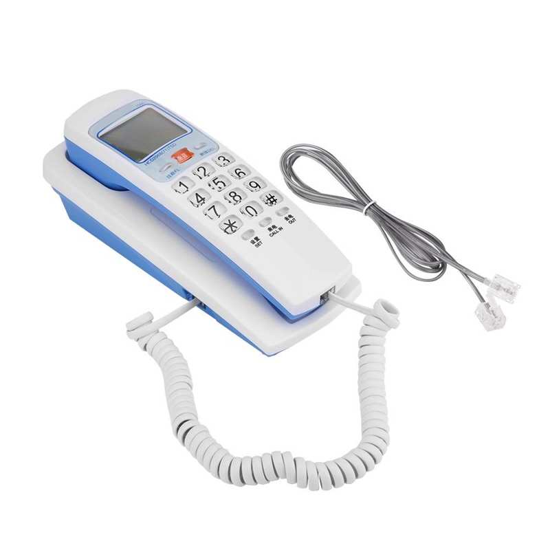 Fsk/Dtmf Caller Id Telefoon Vaste Telefoon Bureau Zetten Vaste Mode Extension Telefoon Voor Hom Telefono Fijo: WHITE