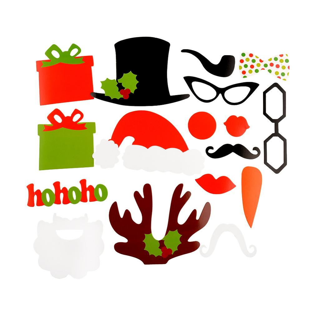 17pcs Funny Photo Booth DIY Photo Props Decoration Wedding Birthday Christmas Party Favor Mask Photography Event Supplies