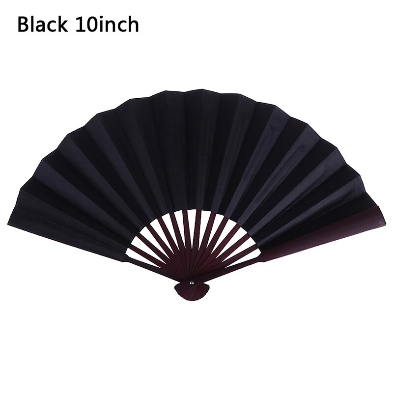 Éventail chinois pliable en bambou de couleur unie, 1 pièce, fournitures de fête à domicile pour hommes/femmes: BKL