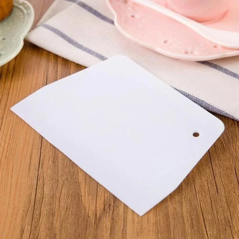 Diy bakeskrape smørkniv kakeskrape for kaker julebakeverktøy 2 stk/sett multifunksjonell deigskjærer