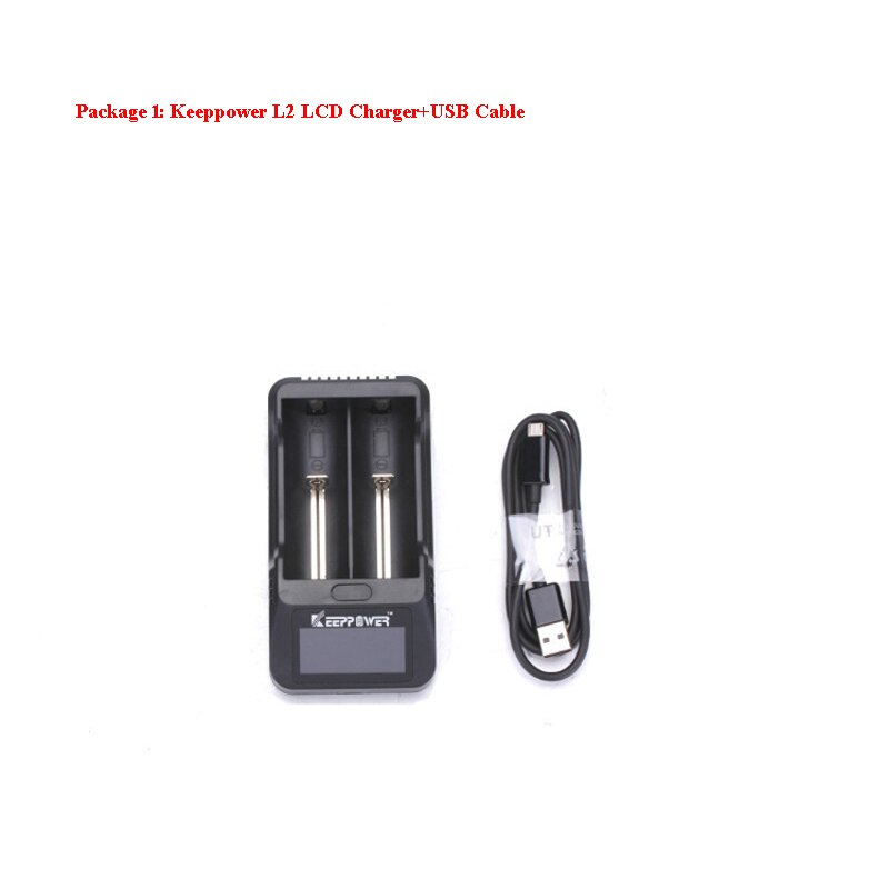 KeepPower L2 3,7 v 26650/18650/18500 Intelligenz Li-Ion Batterie USB LCD Ladegerät