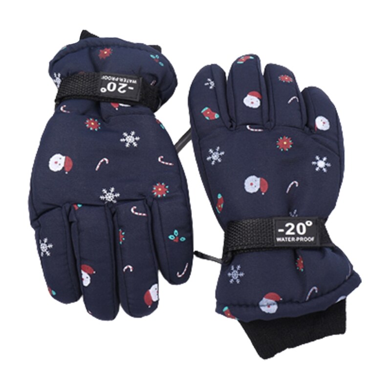 Verdikte Ski Handschoenen Kerst Patroon Handschoenen Zachte Fleece Gevoerde Handschoen Voor Kinderen: 5