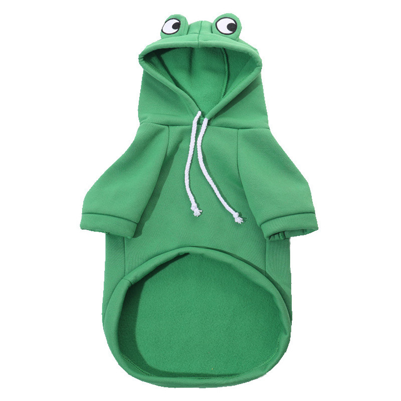 Pet hoodie Dogs clothes bulldog frances apparels for small dog costume coat jackets apparel winter ropa para perros accessories: S / green