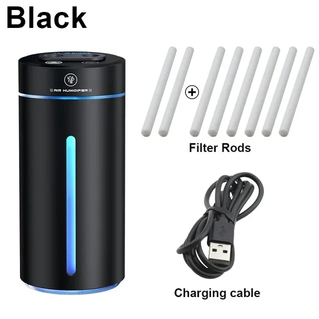 Ambientador para coche, difusor de Aroma, humidificador de aromaterapia, Oasis aromático eléctrico de aleación de aluminio, máquina de pulverización automática de aroma: Caqui oscuro