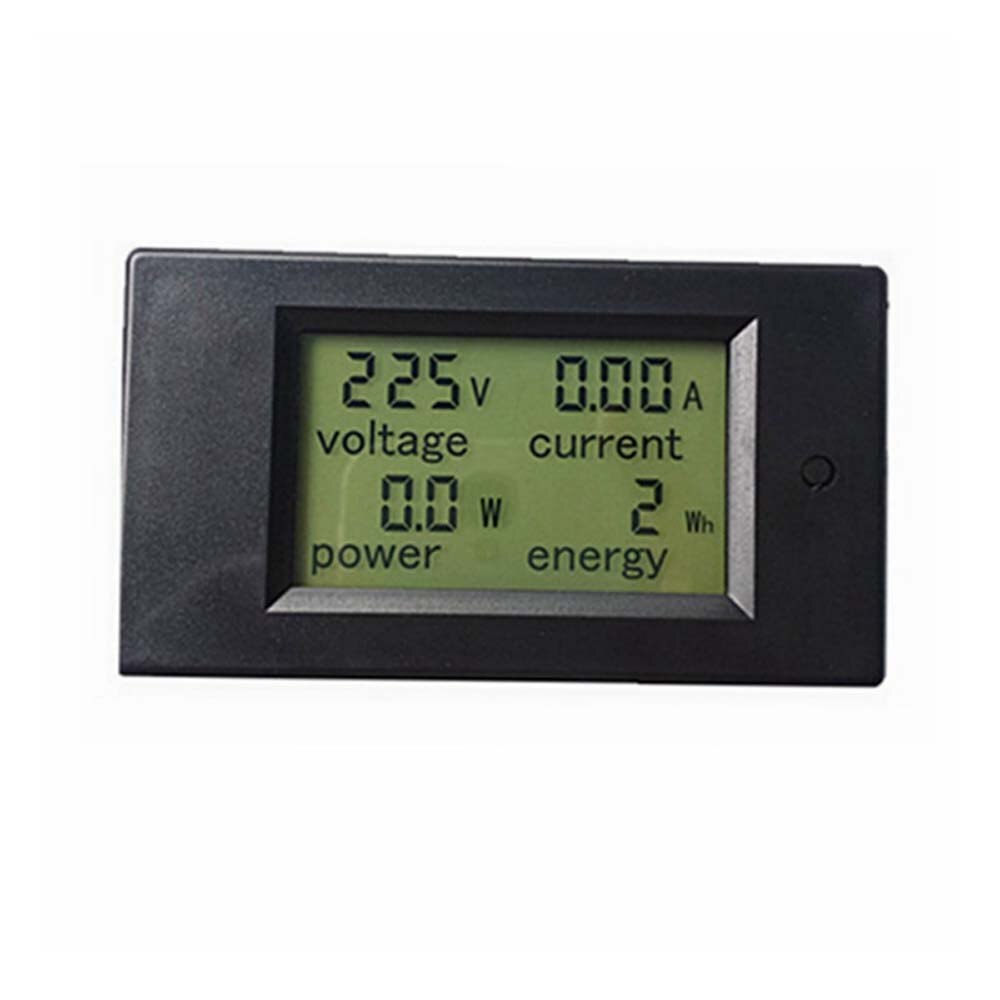 Digital ac spenningsmåler 100a/80 ~ 260v energimåler voltmeter amperemeter led panel monitor ct tilkobling strømmåler