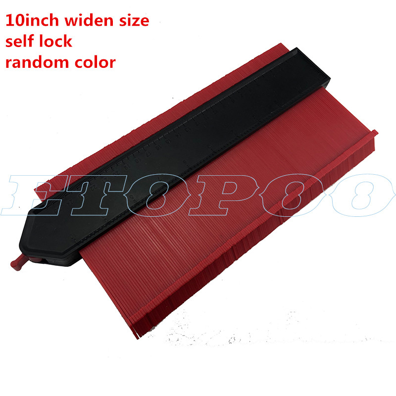 250mm 10"/120mm 5" Profile Copy Contour Gauge 10" self lock Widen Duplicator Standard Wood Marking Tiling Laminate Tiles 'Tools: 10inch Widen lock