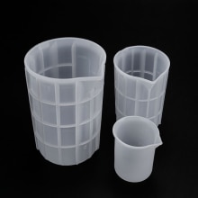 1PC Cristal Époxy Tasse à Mesurer En Silicone BRICOLAGE Outil Fait Main avec Échelle antiadhésif Réglage Tasses de Mélange