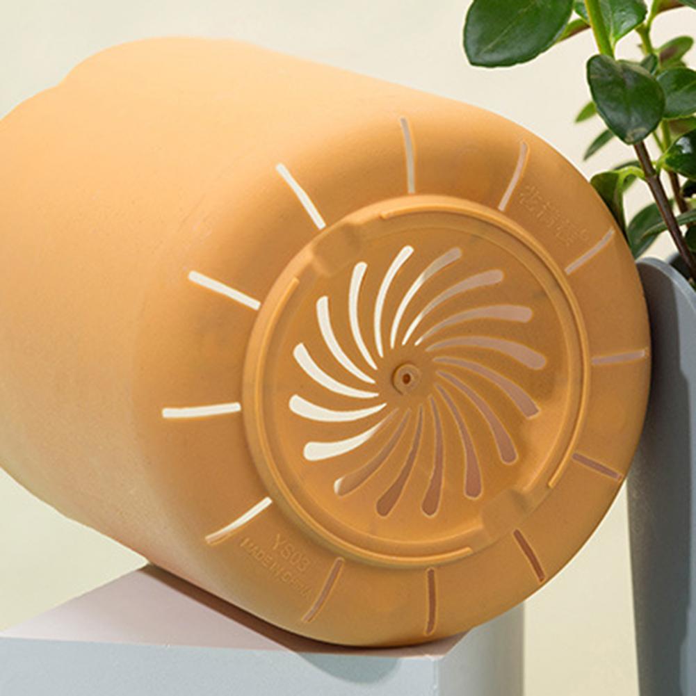 50%HOTFlowerpot All Match Bright-colored Plastic Petal Edge Large Opening Flower Planter for Home