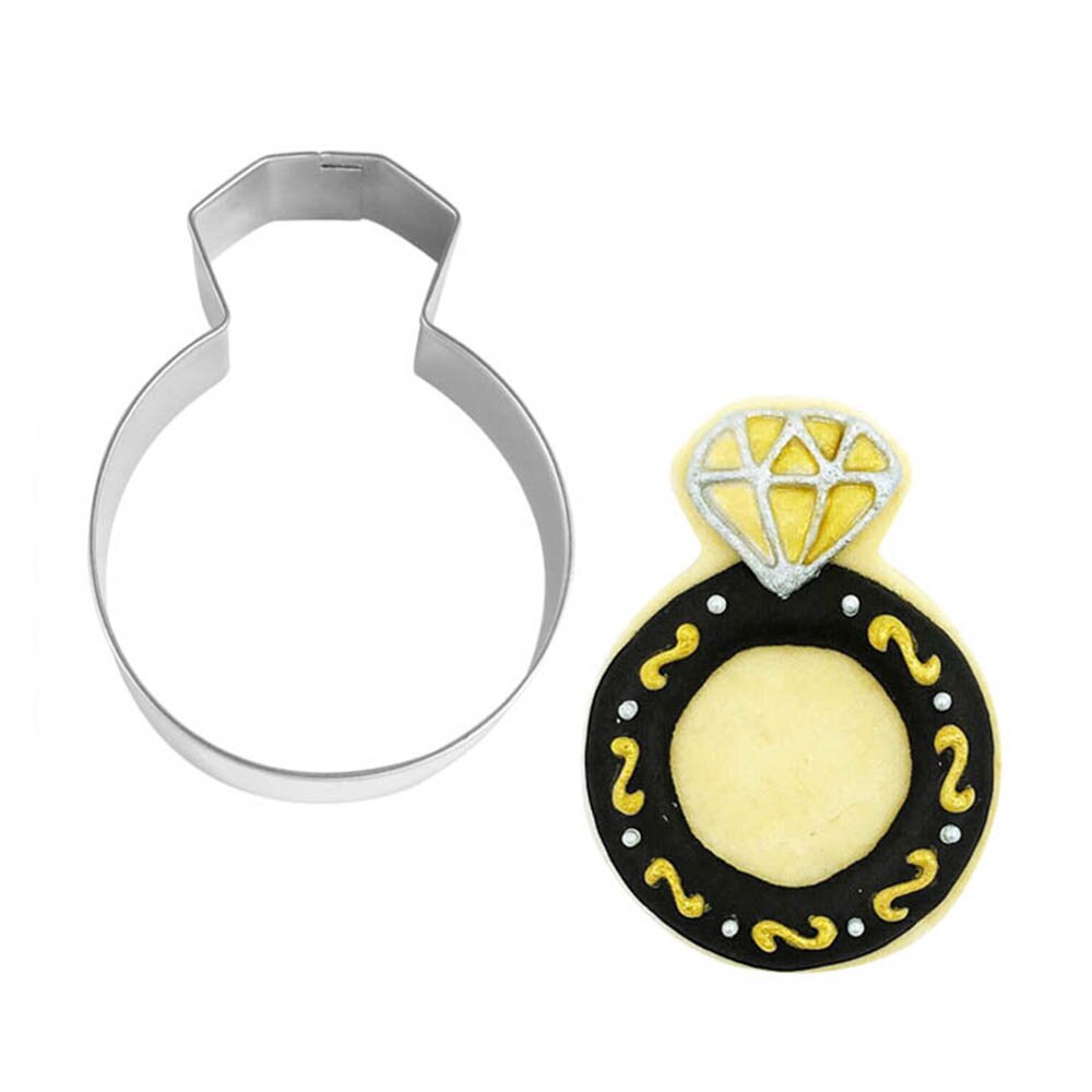 Ring Cookie Cutter Rvs Biscuit Cut Mold Bakken Fruit Cut Cakevorm Embossing Afdrukken Sterven