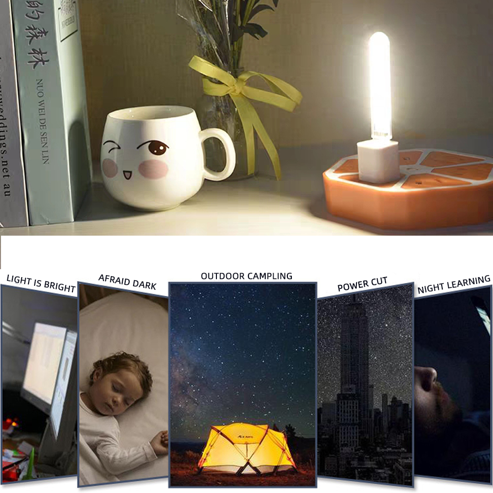 Tragbare Mini USB Nachtlicht LED Ultra Helle Lesen Buch Tisch Schreibtisch Lampe Taschenlampe Für Power Bank Laptop Camping Beleuchtung